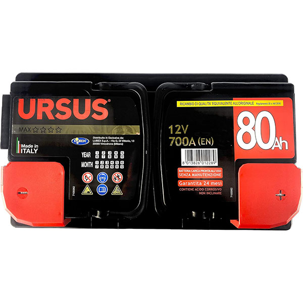 Ursus MAX Batteria per Veicoli 80 DX ART. 3396 - URSUS - Immagine 3